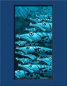 "Barracuda Boys"  art print by Trey Surtees