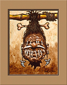 "Shrunken Head Fred"  art print by Trey Surtees