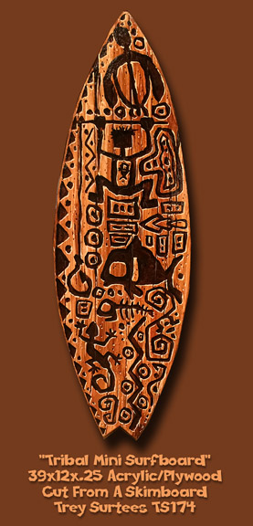 Tribal Mini Surfboard